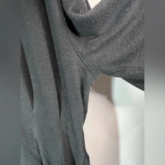 Free People Soft Black Long Sleeve Mini Dress - Picture 4 of 5